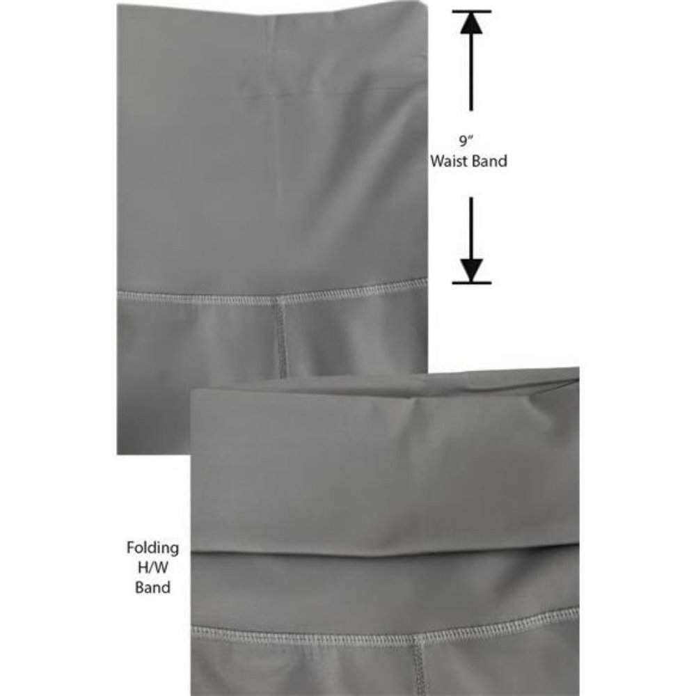 Folded high waist smooth flare yoga pants - Picture 5 of 8